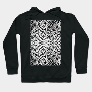 White Cheetah Print Hoodie